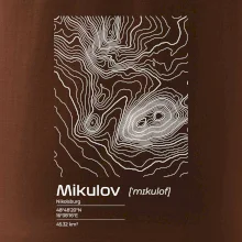 Mikulov - vrstevnice v obdélníku