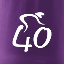 Cyklista slaví čtyřicítku (40)