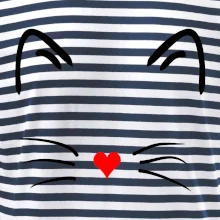 Kočka - srdce místo nosu