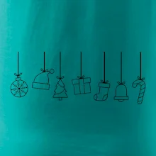 Rodinná vánoční trička  - Vánoční ozdoby na provázku