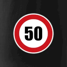 Dopravní značka - omezení rychlosti 50