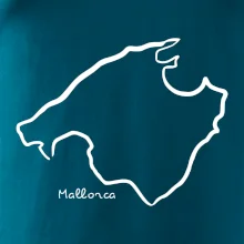 Mallorca - obrys ostrova Mallorca - obrys ostrova