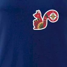 Folklor na prsu veverka