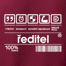 Čárový kód - Ředitel