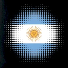 Argentina vlajka tečkovaná