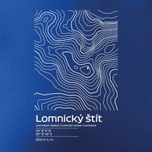 Lomnický štít - vrstevnice v obdélníku