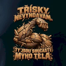 Třísky nevyndavám ty jsou součástí mýho těla - dřevěná paže