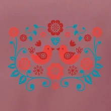 folklor - dva červení ptáčci