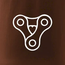 Cyklo srdce řetěz trojúhelník