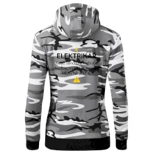 Elektrikář - hlavní jistič - Nápis na zádech