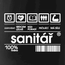 Čárový kód sanitář