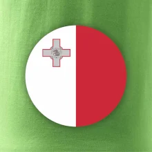 Vlajka Malta kulatá na prso