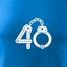 Narozeninové tričko pro policajta - pouta 40