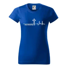 Jesus Saved My Life kříž ekg Jesus Saved My Life kříž ekg
