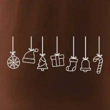 Rodinná vánoční trička  - Vánoční ozdoby na provázku