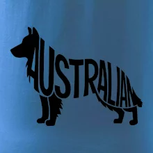 Australský Ovčák - nápis v těle