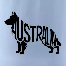 Australský Ovčák - nápis v těle