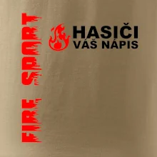 Hasiči (oheň,  Firesport, název sboru - vlastní nápis)