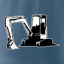 Bagr bez nápisu černobílý