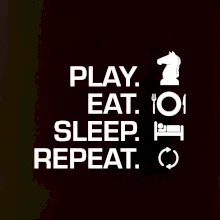 Eat sleep play - šachy