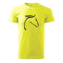 Kůň - hlava silueta