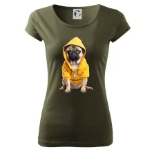 Mops v mikině