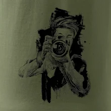 Fotograf kreslený tužkou