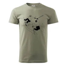 Lyžovaní - kresleny obrázek