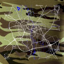 Olomouc - Mapa s vodními toky