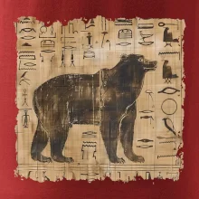 Egyptské hieroglyfy medvěd