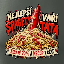 Nejlepší špagety vaří táta Eidam 30 procent a kečup v ceně
