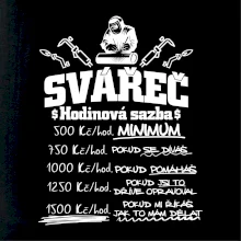 Svářeč - hodinová sazba