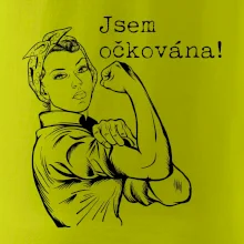 Jsem očkována - černě