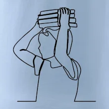 Student a kniha jedním tahem