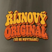 Říjnový originál už se nevyrábí retro nápis