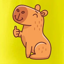 Kapybara s palcem nahoru