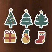 Vánoční sada - stromky a dárky