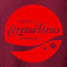 Corona virus pandemic logo