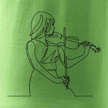 Houslistka jedním tahem