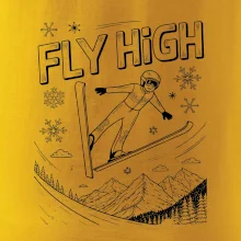 Černobílý skokan fly high