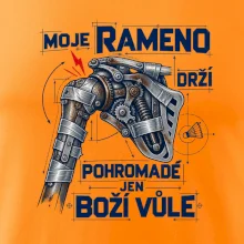 Badminton rameno drží boží vůle