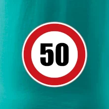 Dopravní značka - omezení rychlosti 50