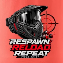Paintballová maska respawn reload repeat