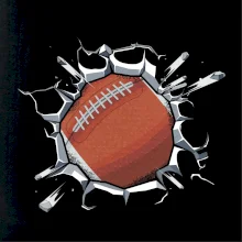 Americký fotbal míč v triku