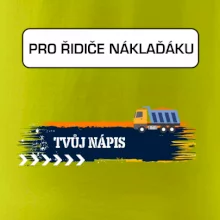 Stavba - vlastní nápis - náklaďák