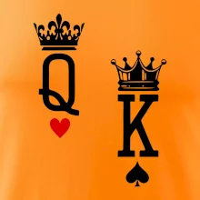 King & Queen logo na prso