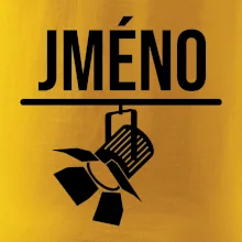 Jméno a nápis na zádech - stage crew