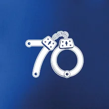 Narozeninové tričko pro policajta - pouta 70