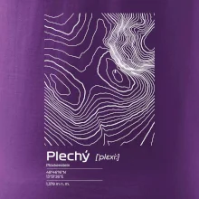 Plechý - vrstevnice v obdélníku