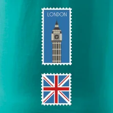 Londýn známka barevná